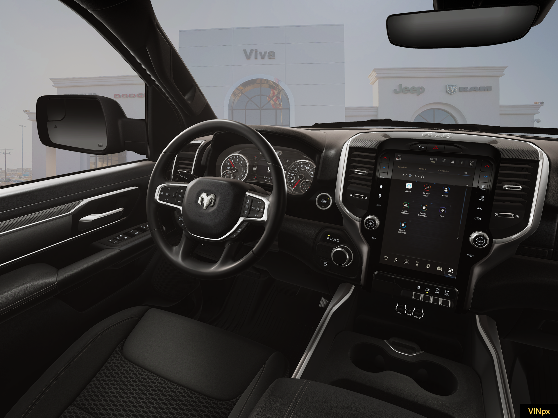 New 2026 Diamond Black Crystal Pearl-Coat Exterior Paint RAM Big Horn/Lone Star image 32