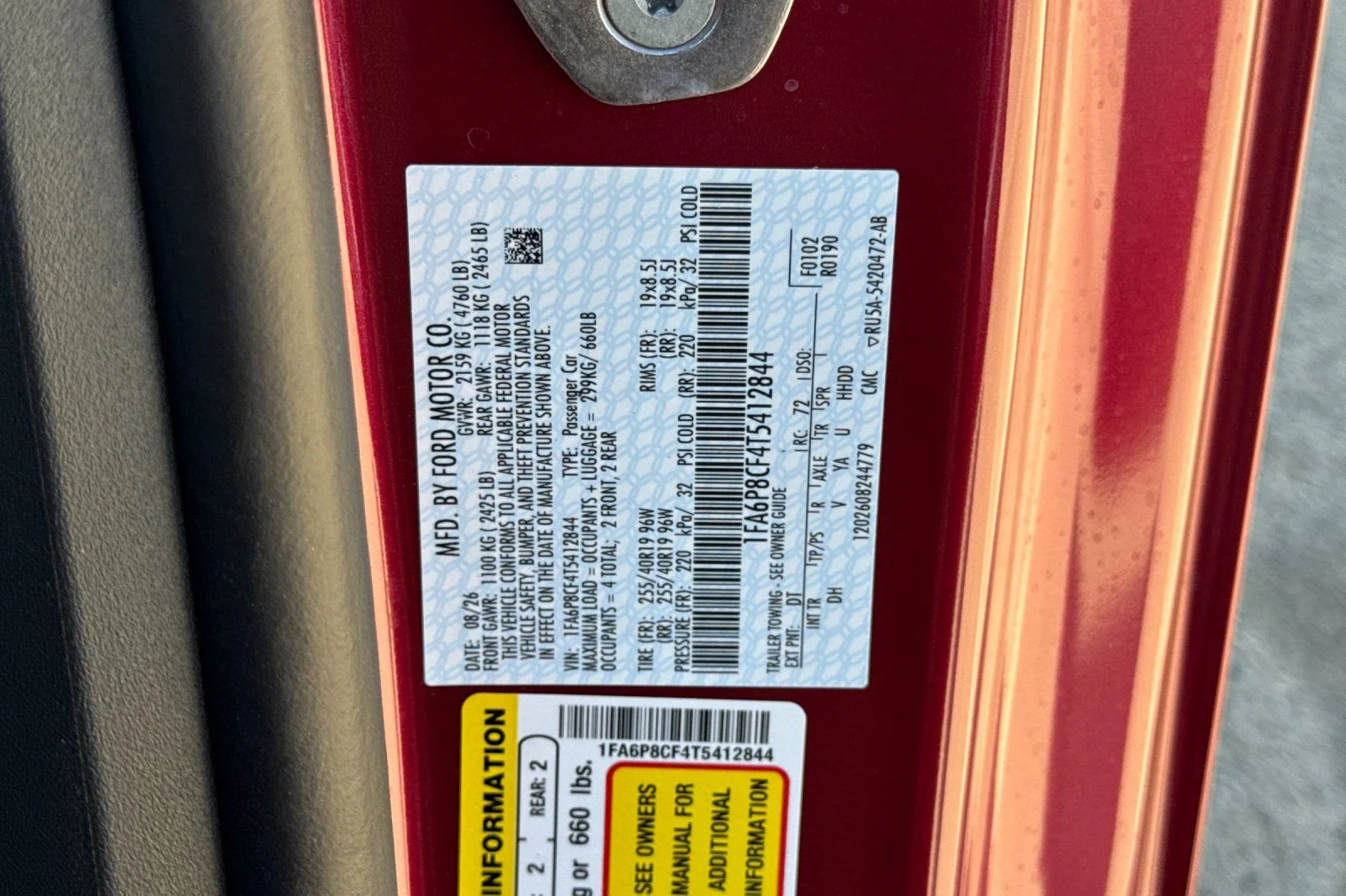 New 2026 Molten Magenta Metallic Tinted Clearcoat Ford GT Fastback image 30