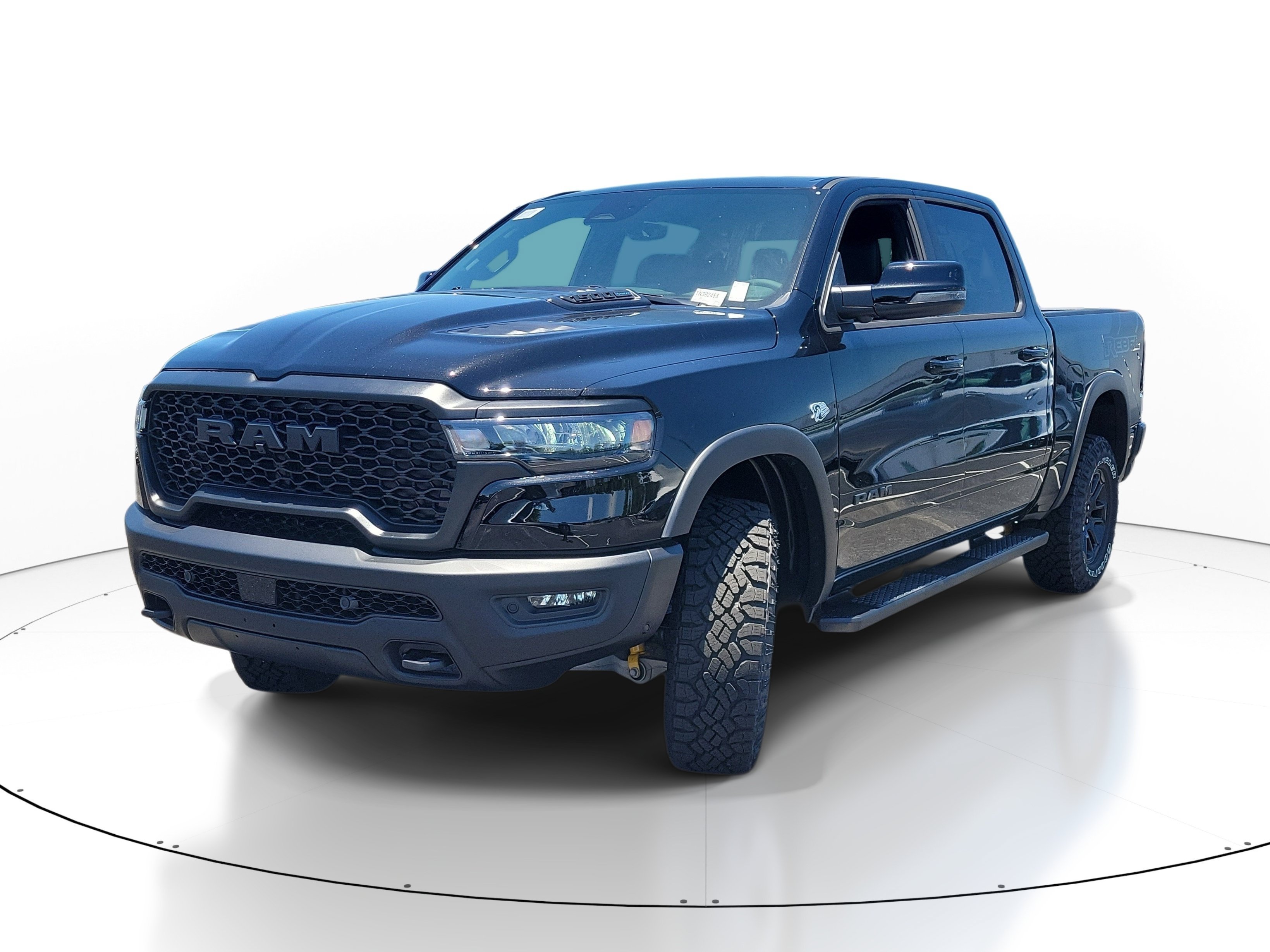 New 2026 Diamond Black Crystal Pearl-Coat Exterior Paint RAM Rebel image 3
