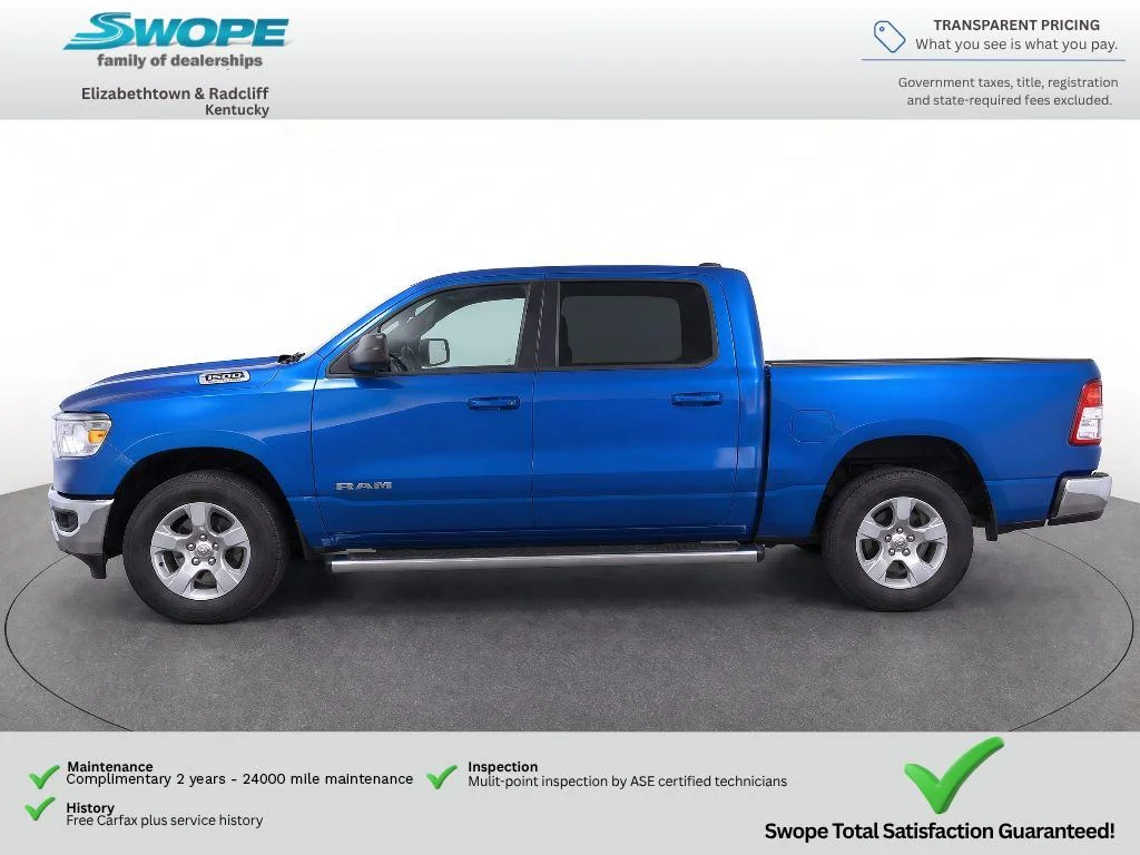 Used 2021 Hydro Blue Pearlcoat Ram Big Horn image 6