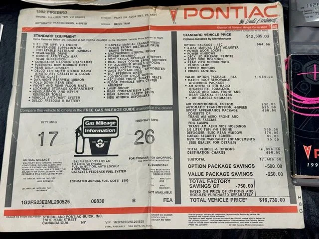 1992 Pontiac Firebird - Photo 9
