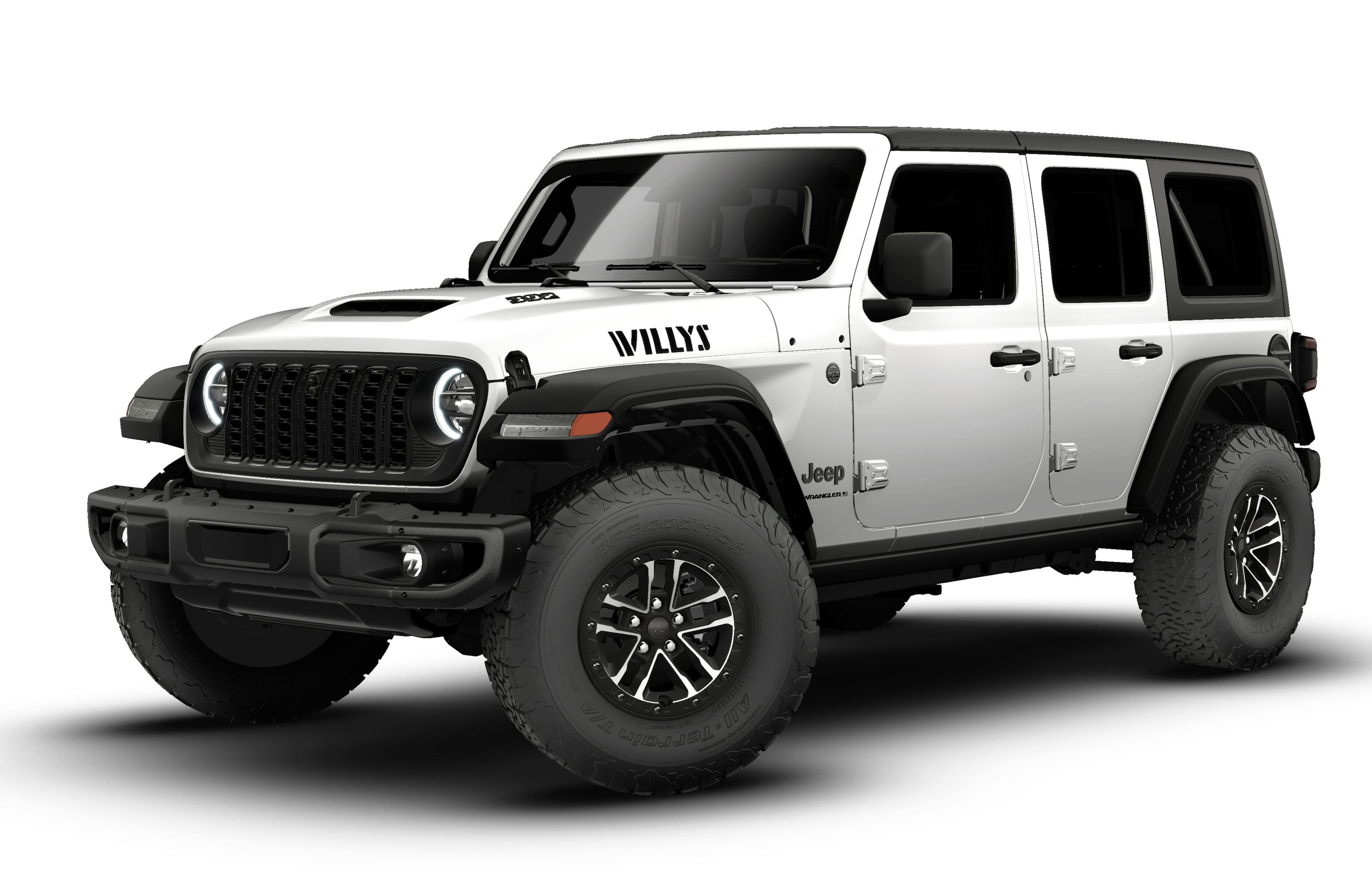 New 2026 Bright White Clear-Coat Exterior Paint Jeep Moab 392 image 1