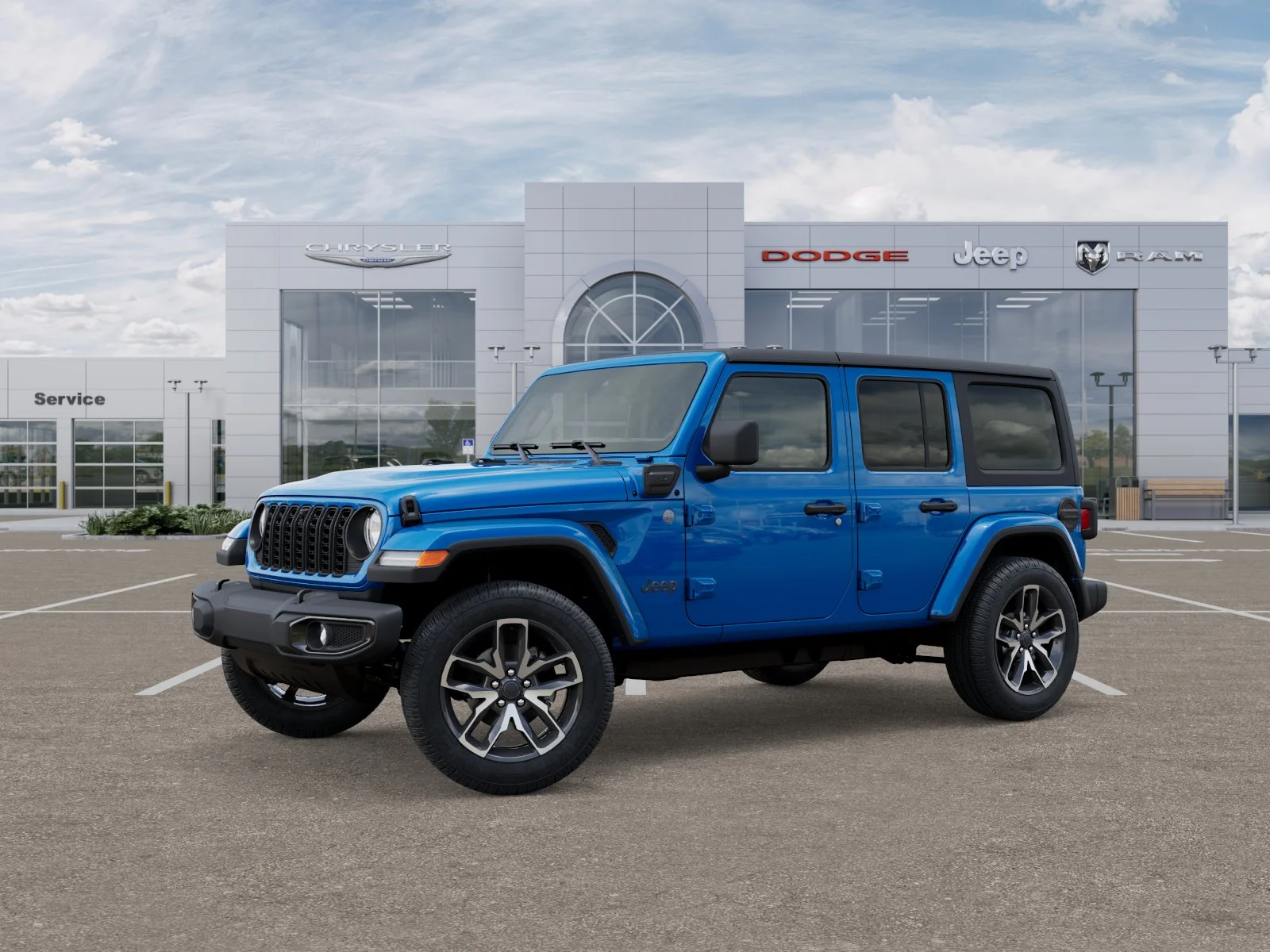 New 2025 Blue Pearl Jeep Sport S 4xe image 19