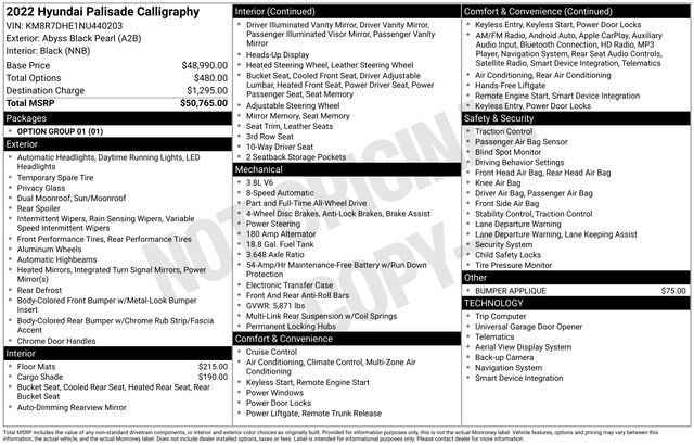 Used 2022 Black Hyundai Calligraphy image 46