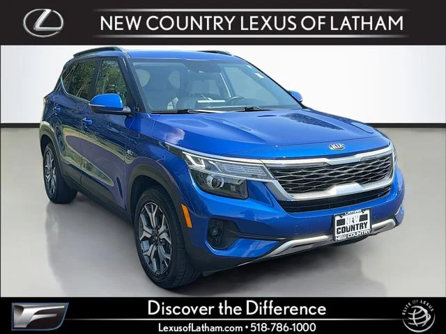 Used 2021 Blue Kia EX image 1