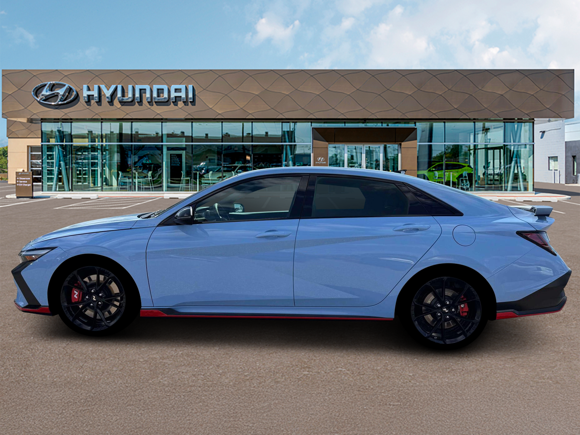 New 2026 Blue Hyundai Sedan image 3