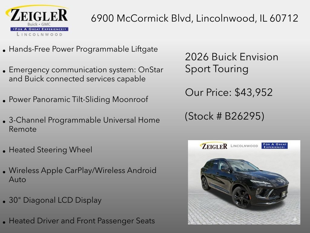 New 2026 Ebony Twilight Metallic Buick Sport Touring image 24