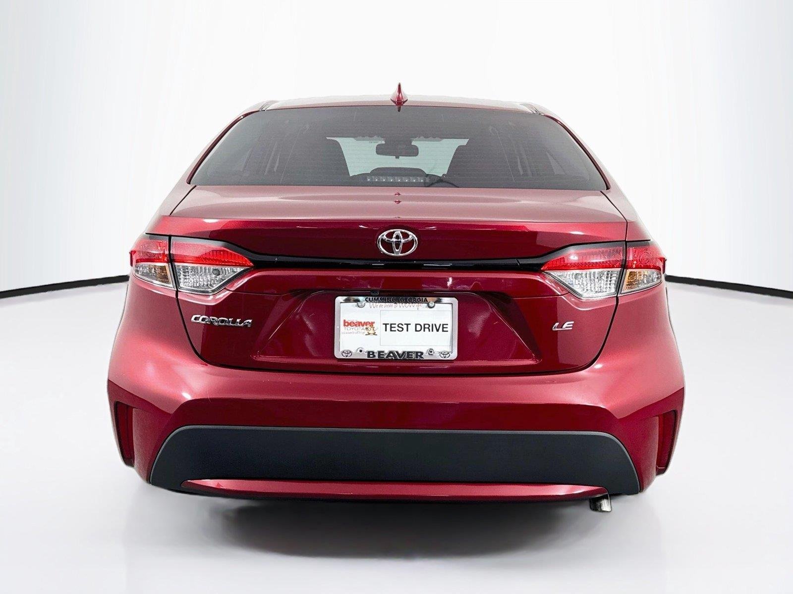 Certified Used 2022 Ruby Flare Pearl Toyota LE image 10