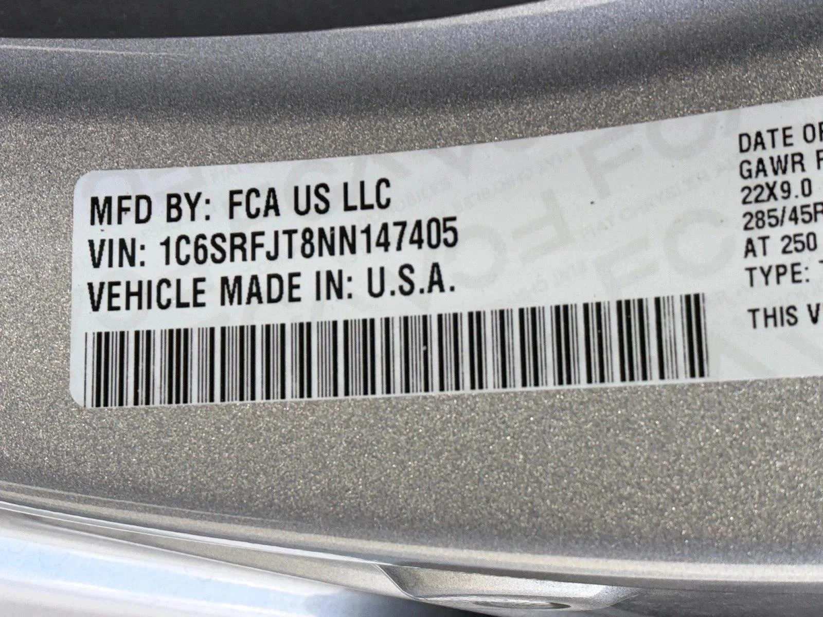 Used 2022 Billet Silver Metallic Clearcoat RAM Laramie image 27