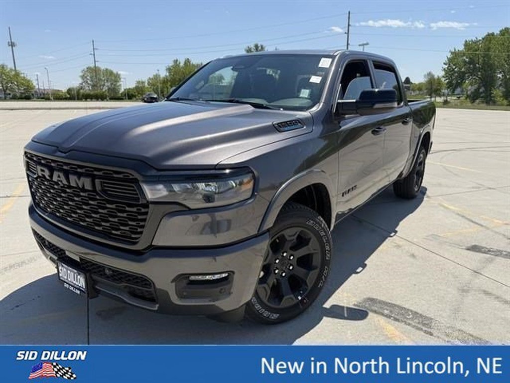 New 2026 Granite Crystal Metallic Clear-Coat Exterior Paint RAM Big Horn Crew Cab 4x4 5