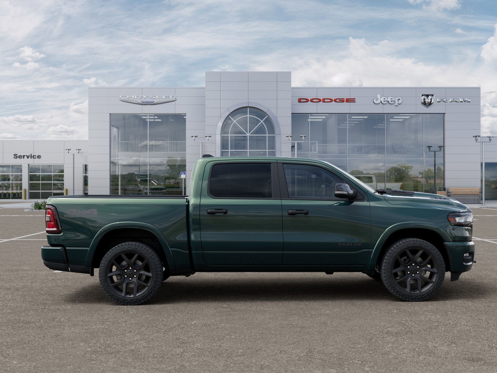 New 2026 Serrano-Green Metallic Exterior Paint RAM Laramie image 48