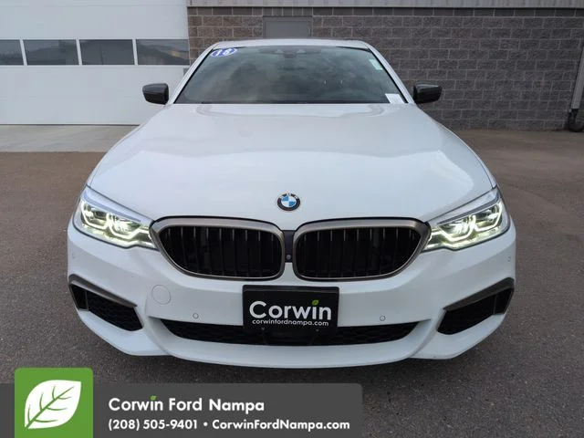 Used 2018 White BMW M550i xDrive image 8