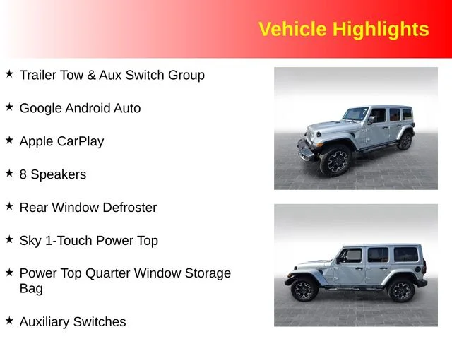 Used 2024 Silver Jeep Sahara image 3