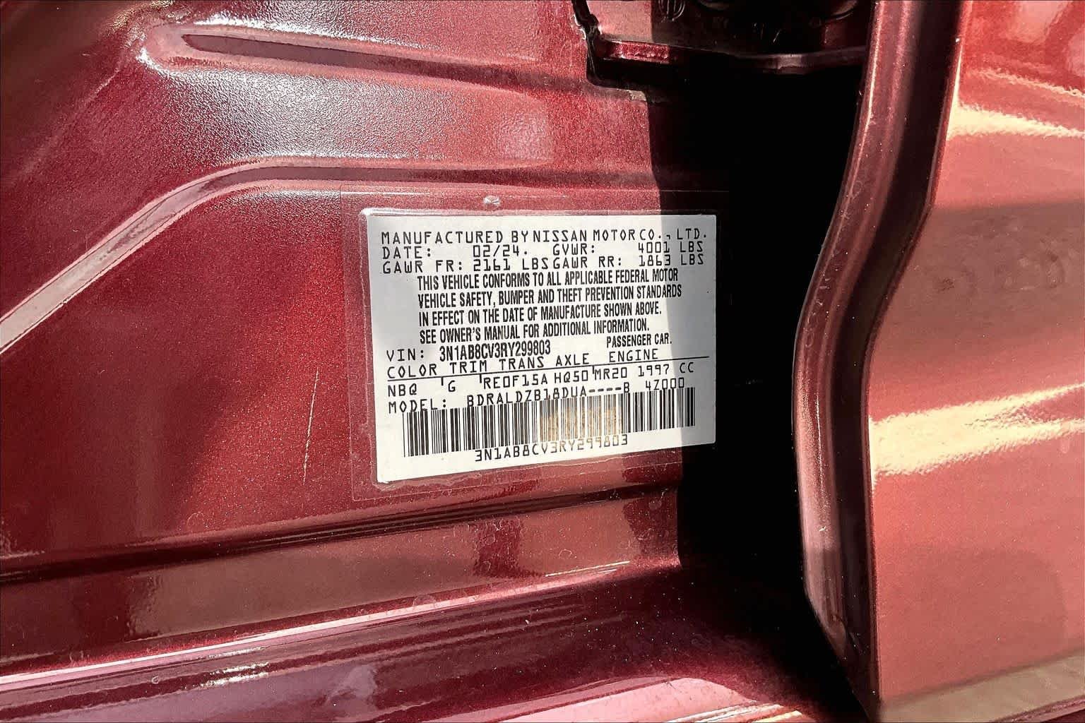Certified Used 2024 Rosewood Metallic Nissan SV image 33
