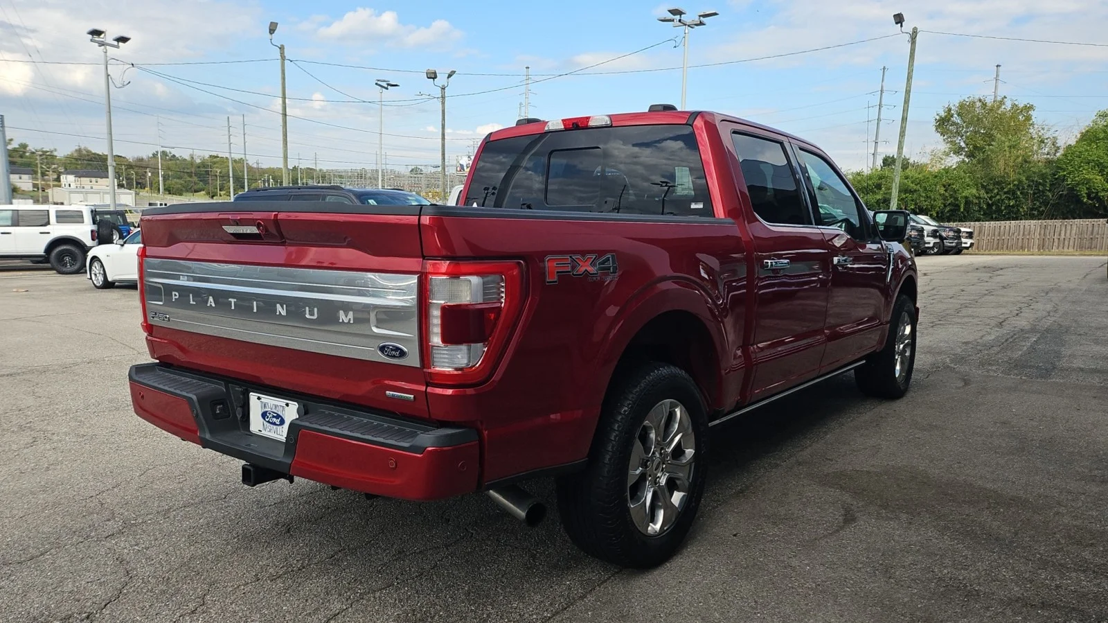 Used 2021 Red Ford Platinum 4WD image 5
