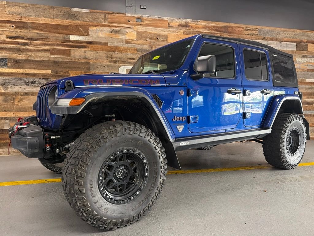 Used 2018 Ocean Blue Metallic Jeep Unlimited Rubicon image 8
