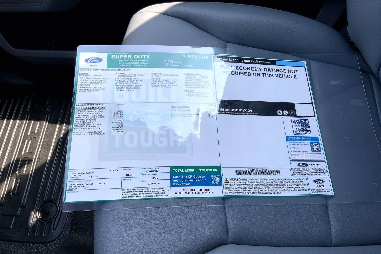 New 2026 Oxford White Ford F-550® XL image 19