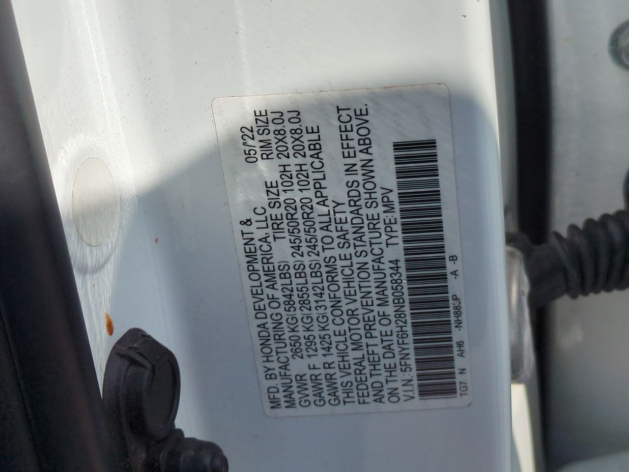2022 Honda Pilot SE - Photo 34