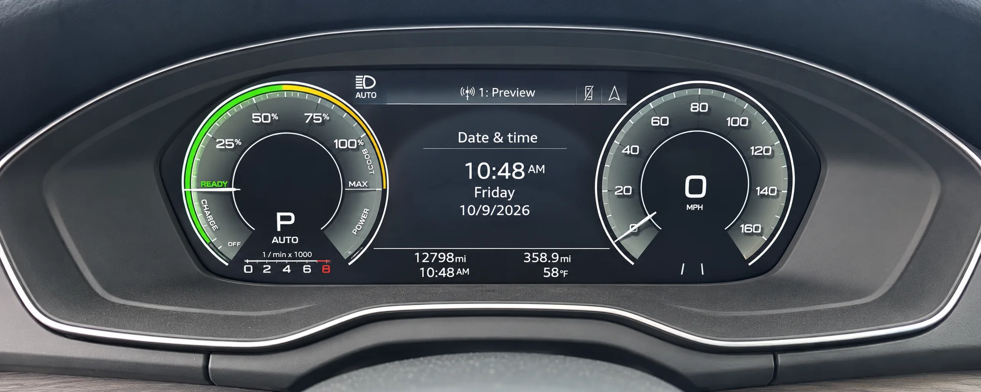 Used 2024 Blue Metallic Audi 55 Prestige image 10