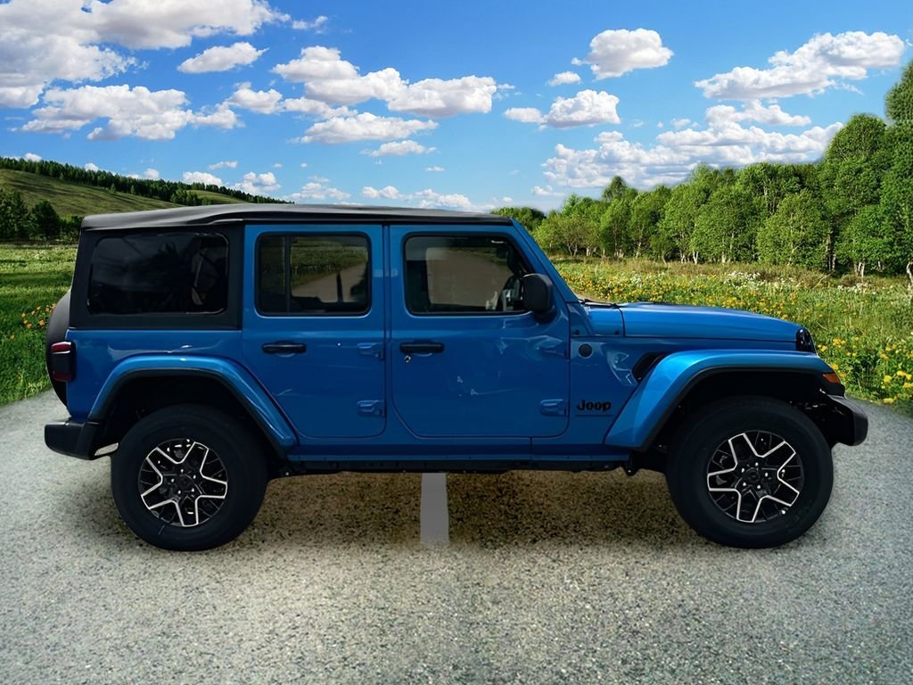 New 2025 Hydro Blue Pearl-Coat Exterior Paint Jeep Sahara image 3