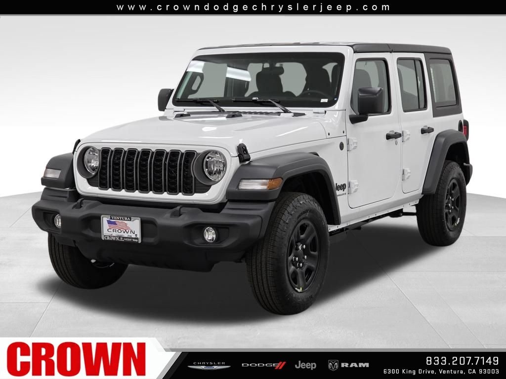 New 2026 Bright White Clear-Coat Exterior Paint Jeep Sport image 1