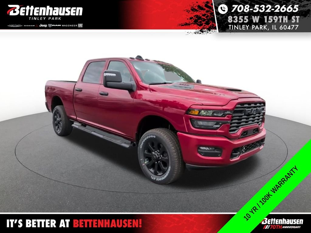 New 2026 Molten Red Pearl-Coat Exterior Paint RAM Black Express image 3