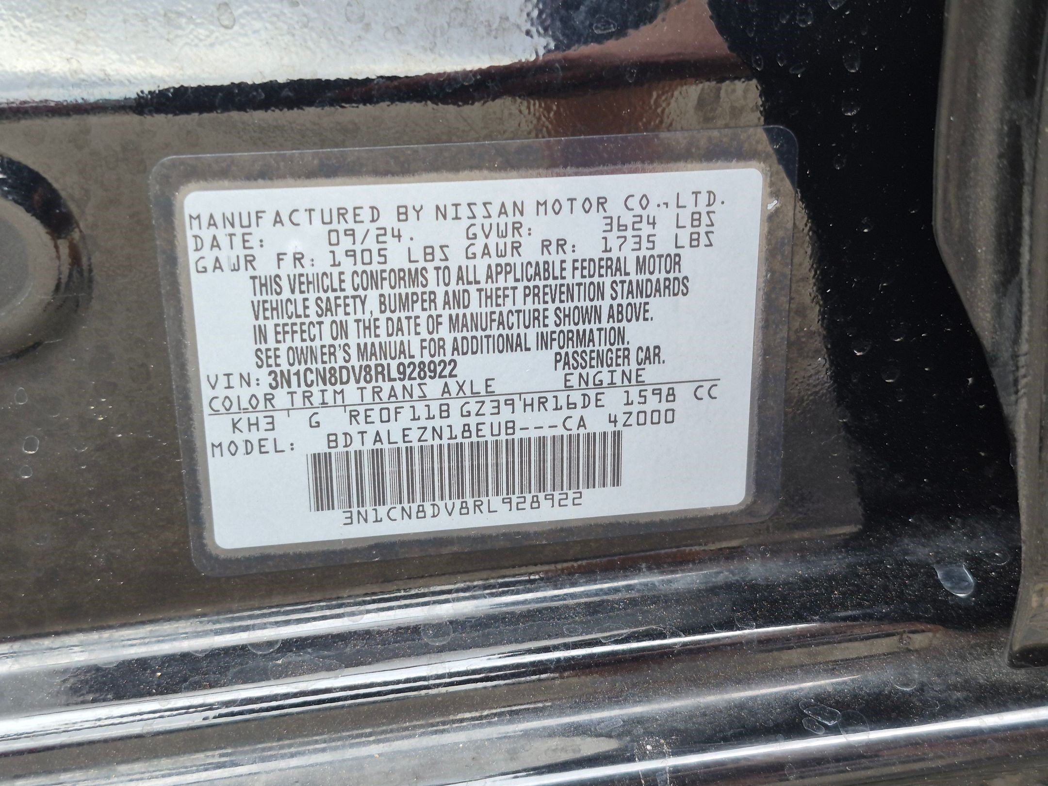 Certified Used 2024 Super Black Nissan S image 30