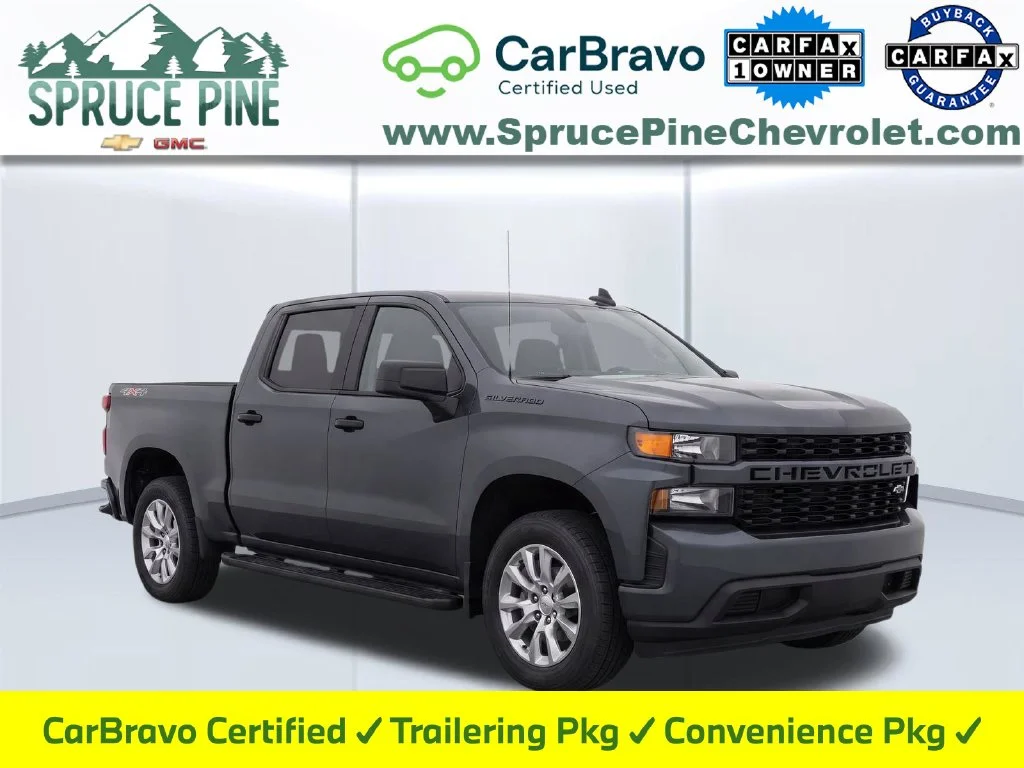 Certified Used 2021 Gray Chevrolet Custom image 1