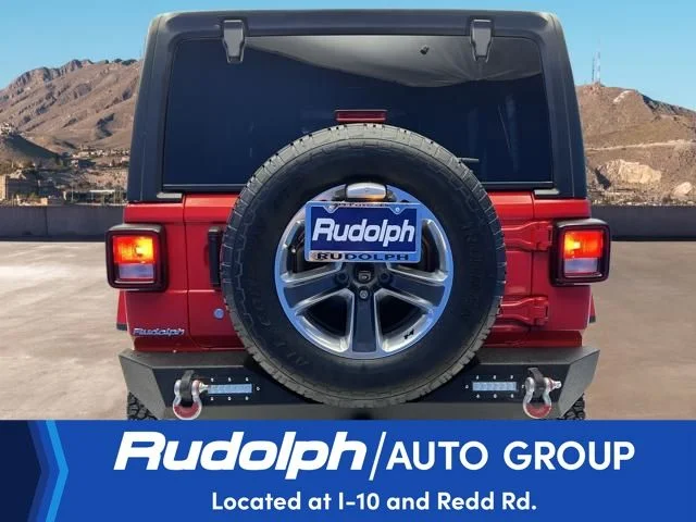 Used 2019 Red Jeep Unlimited Sahara image 4