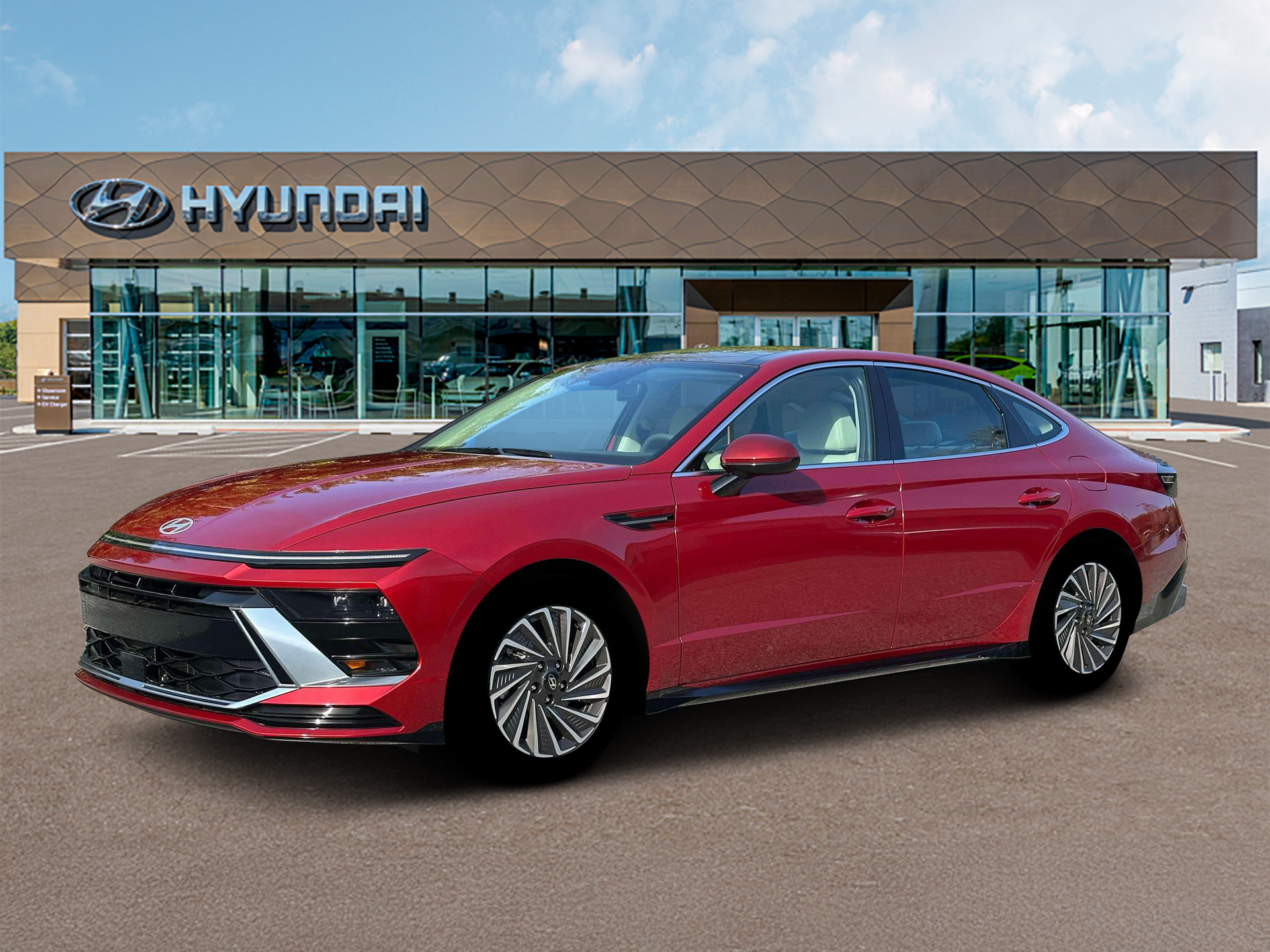 New 2026 Red Hyundai SEL image 2