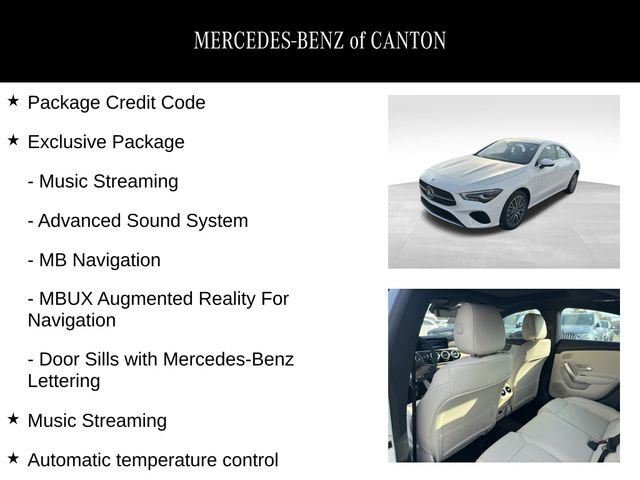 New 2025 White Mercedes-Benz CLA 250 image 2