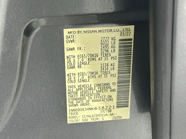 Used 2022 Gray Nissan S image 31