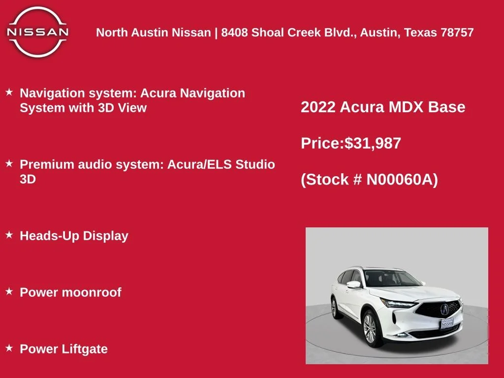 Used 2022 White Acura Advance image 11