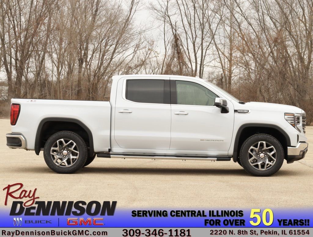 New 2026 Glacier White Tricoat GMC SLT image 8