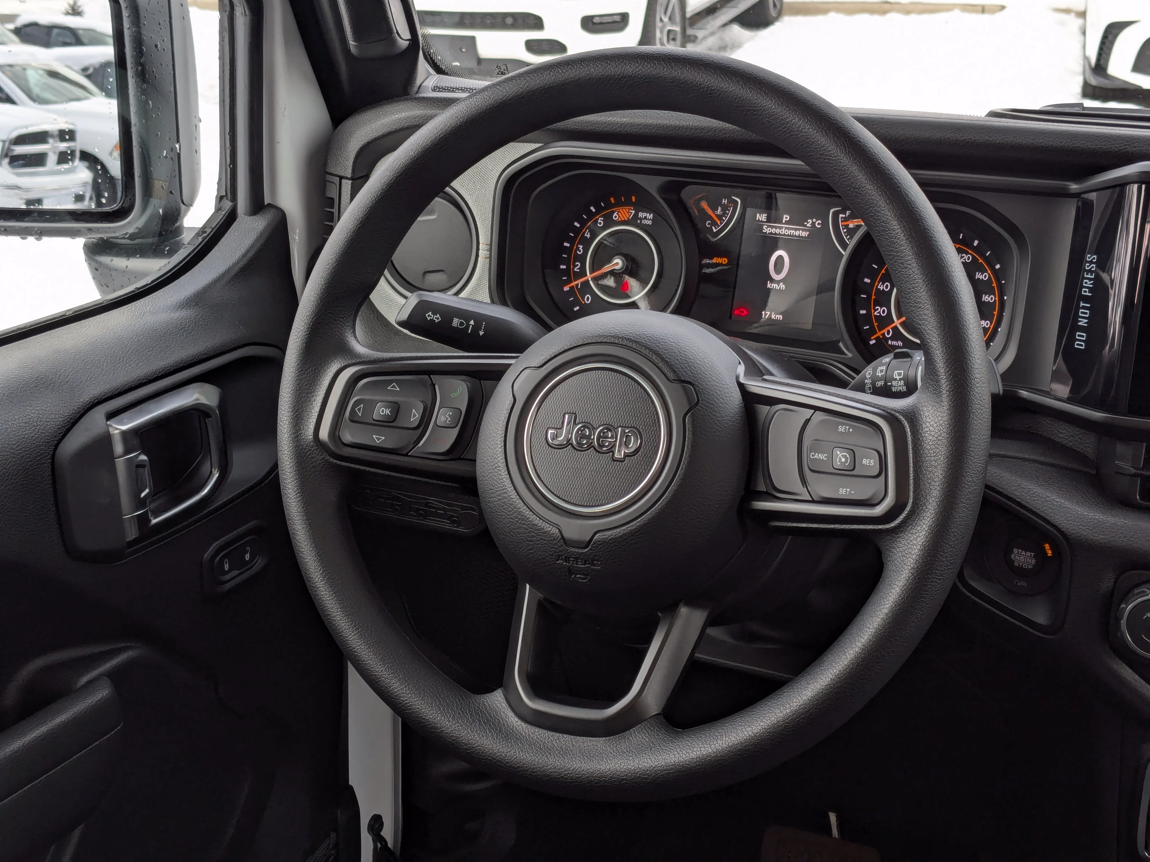 New 2026 White Jeep Sport - - Black Freedom Top - Customer Preferred Pkg 22B - 8-Speed Auto & More image 12