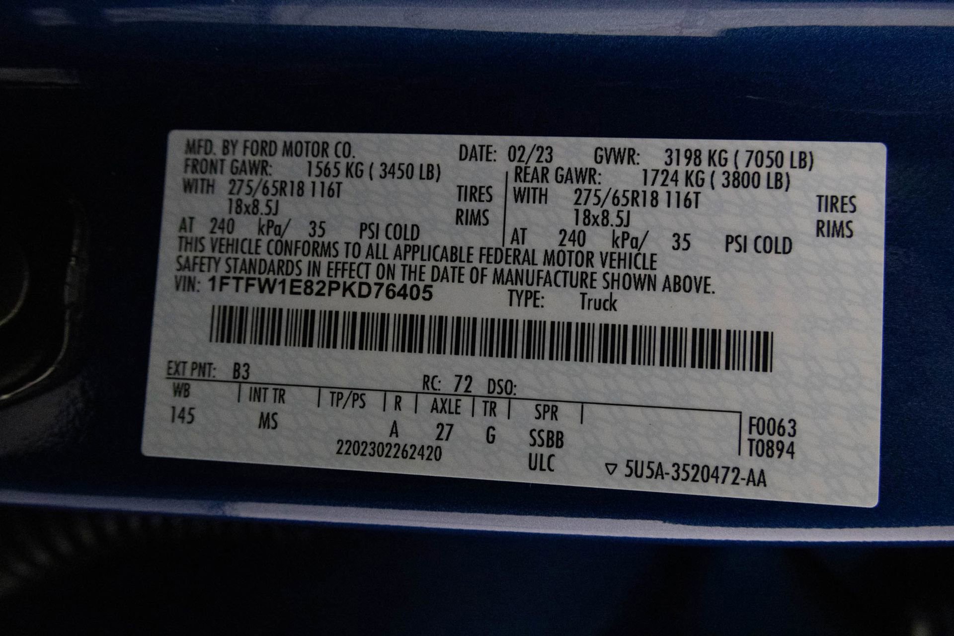 2023 FORD F-150 - Image 45