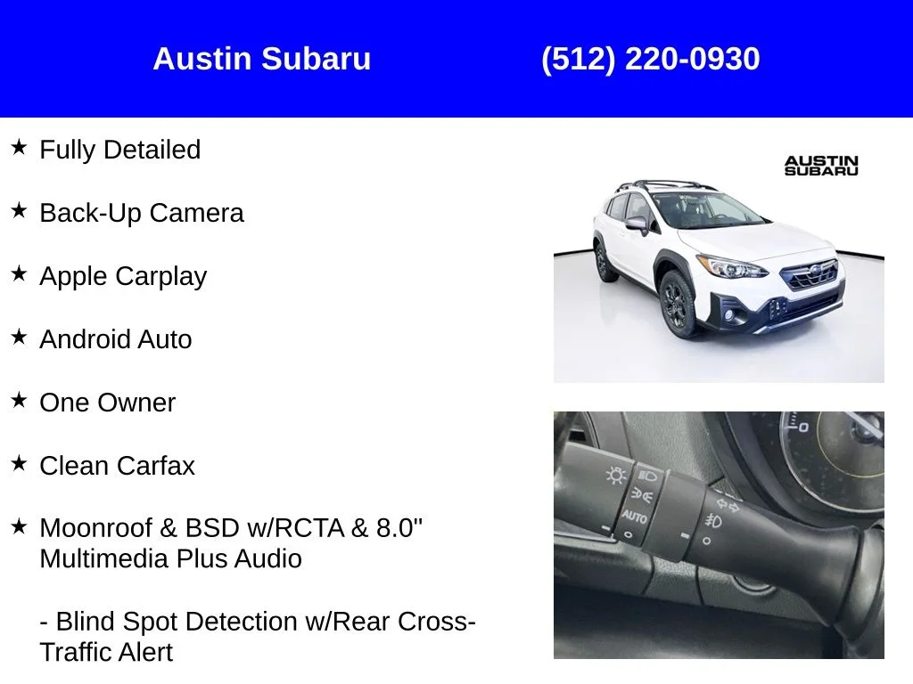 New 2023 White Subaru Sport image 9