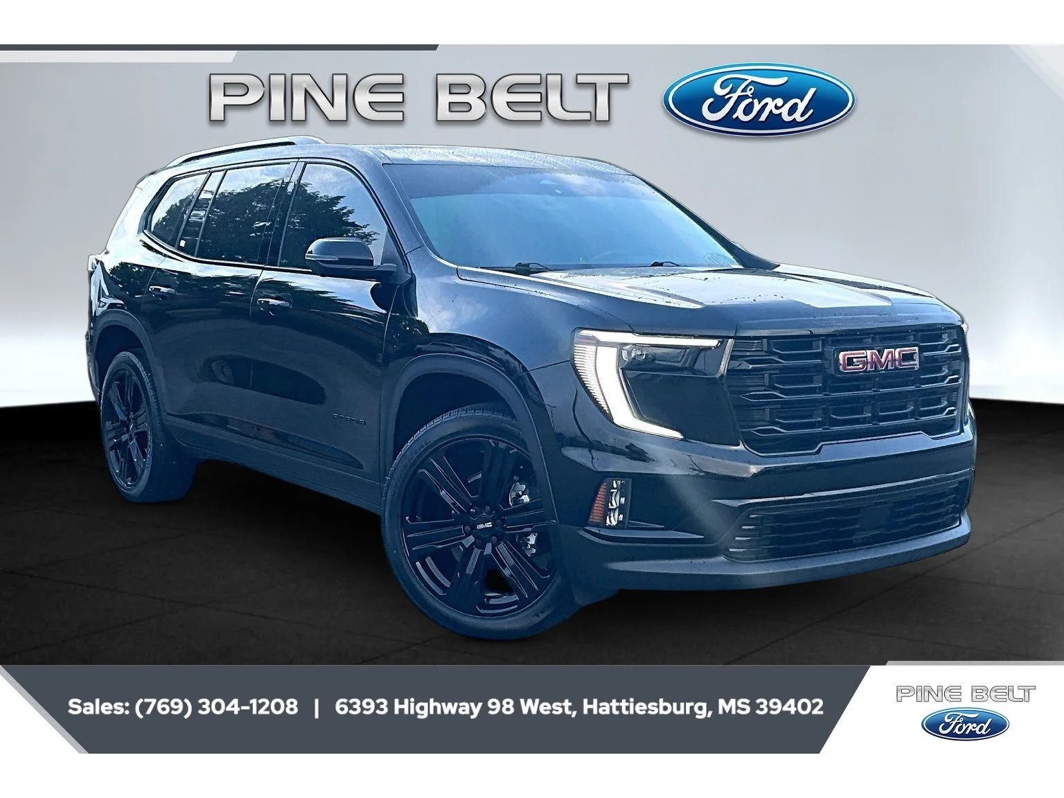 Used 2025 Ebony Twilight Metallic GMC FWD Elevation image 1