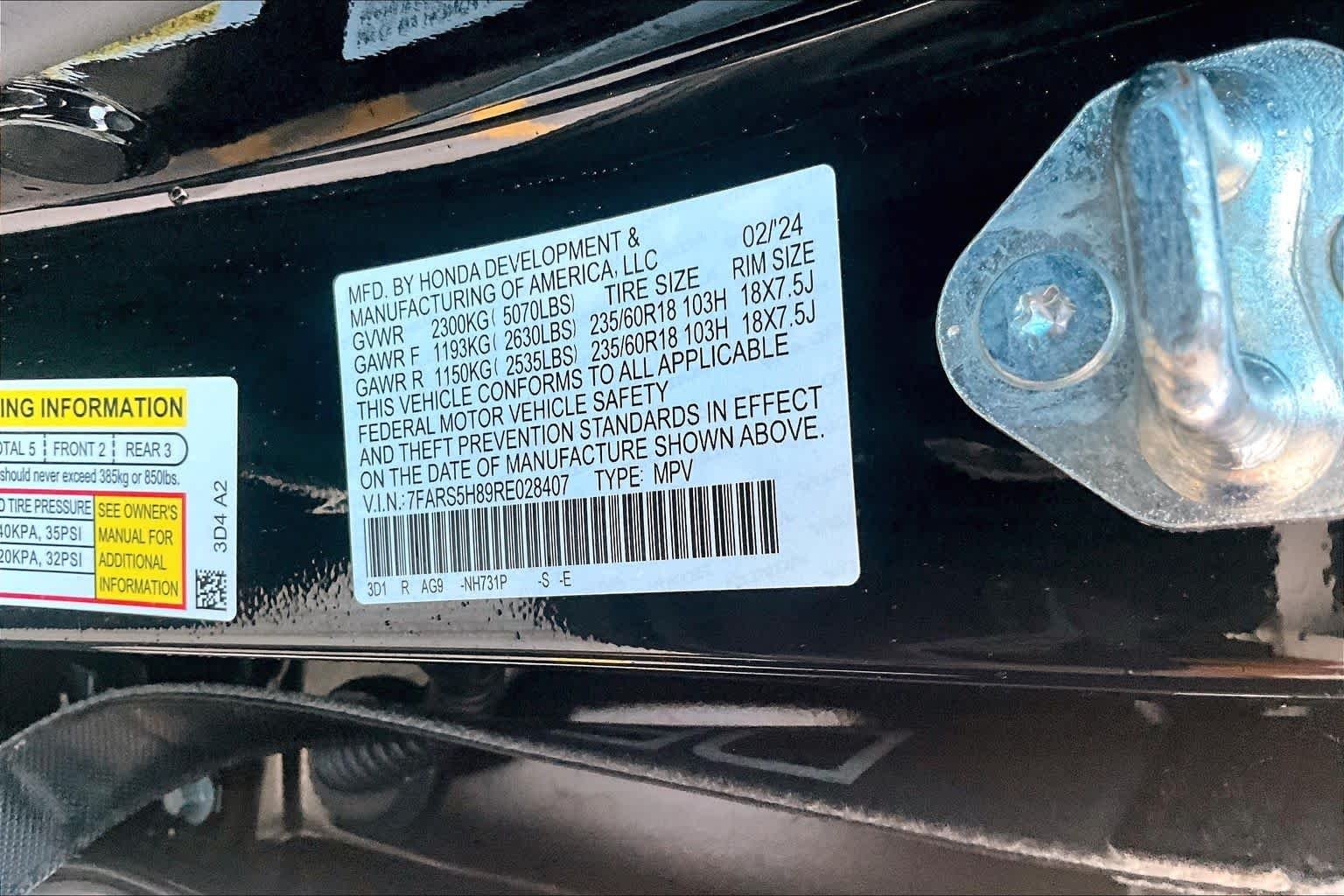 Used 2024 Crystal Black Pearl Honda Sport-L image 34