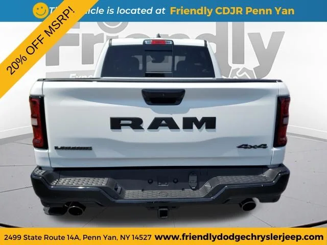 New 2026 Bright White Clear-Coat Exterior Paint RAM Laramie image 4
