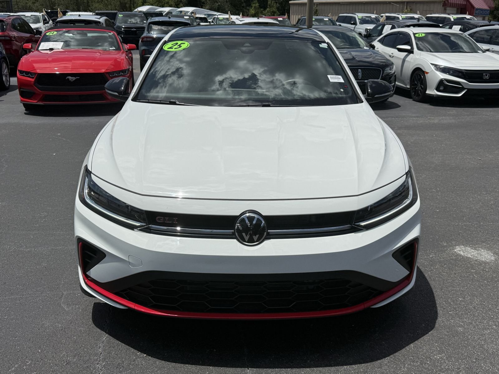 Used 2025 Pure White W/Black Roof Volkswagen 2.0T Autobahn image 9