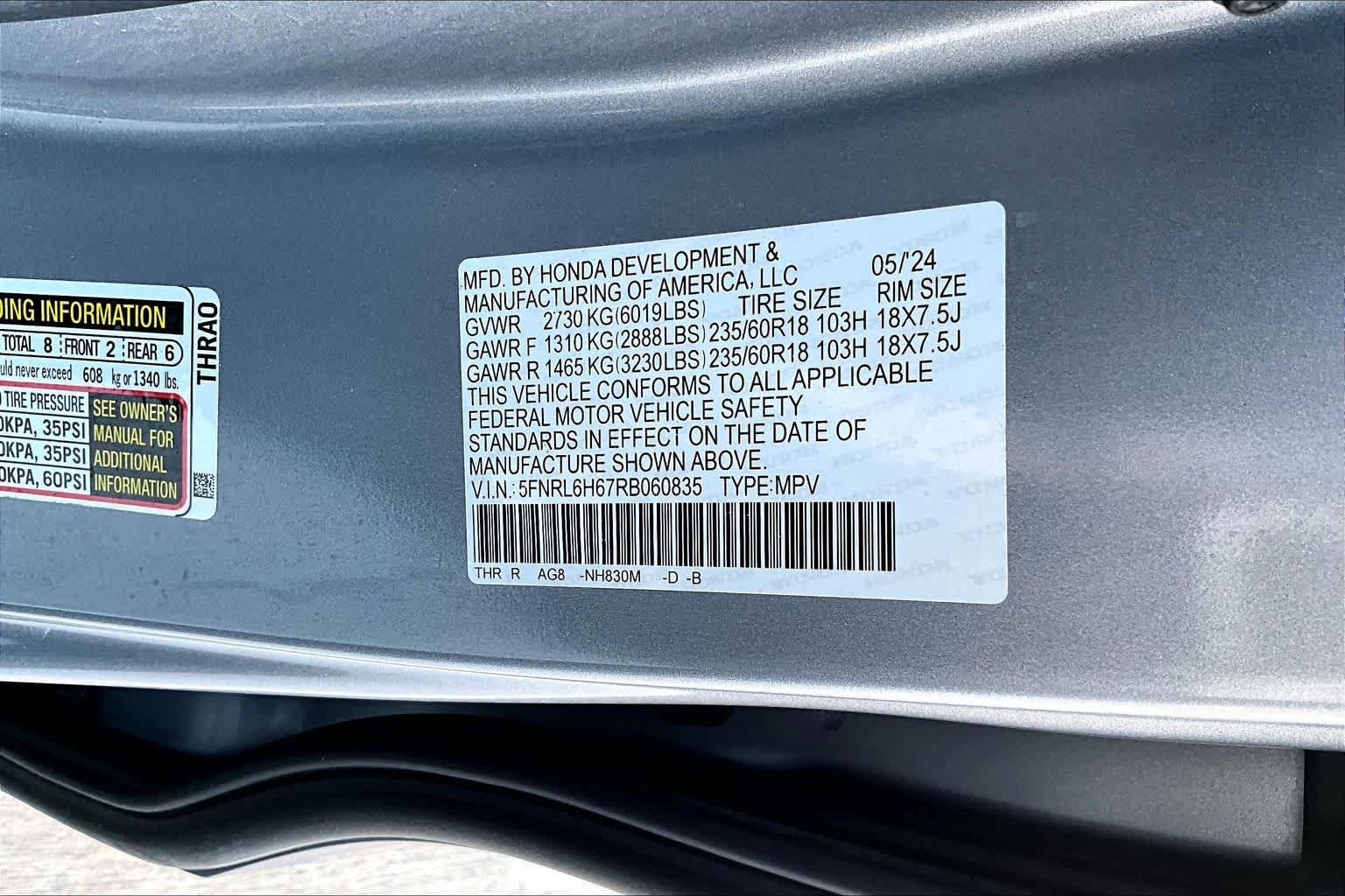 Certified Used 2024 Lunar Silver Metallic Honda EX-L image 31