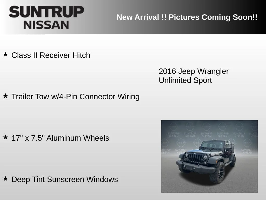 Used 2016 Black Jeep Unlimited Sport image 17
