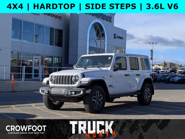 2026 Jeep Wrangler Sahara - 12.3 inch display - Blind Spot Mon - Body Color 3 Piece HT - & Tons More!