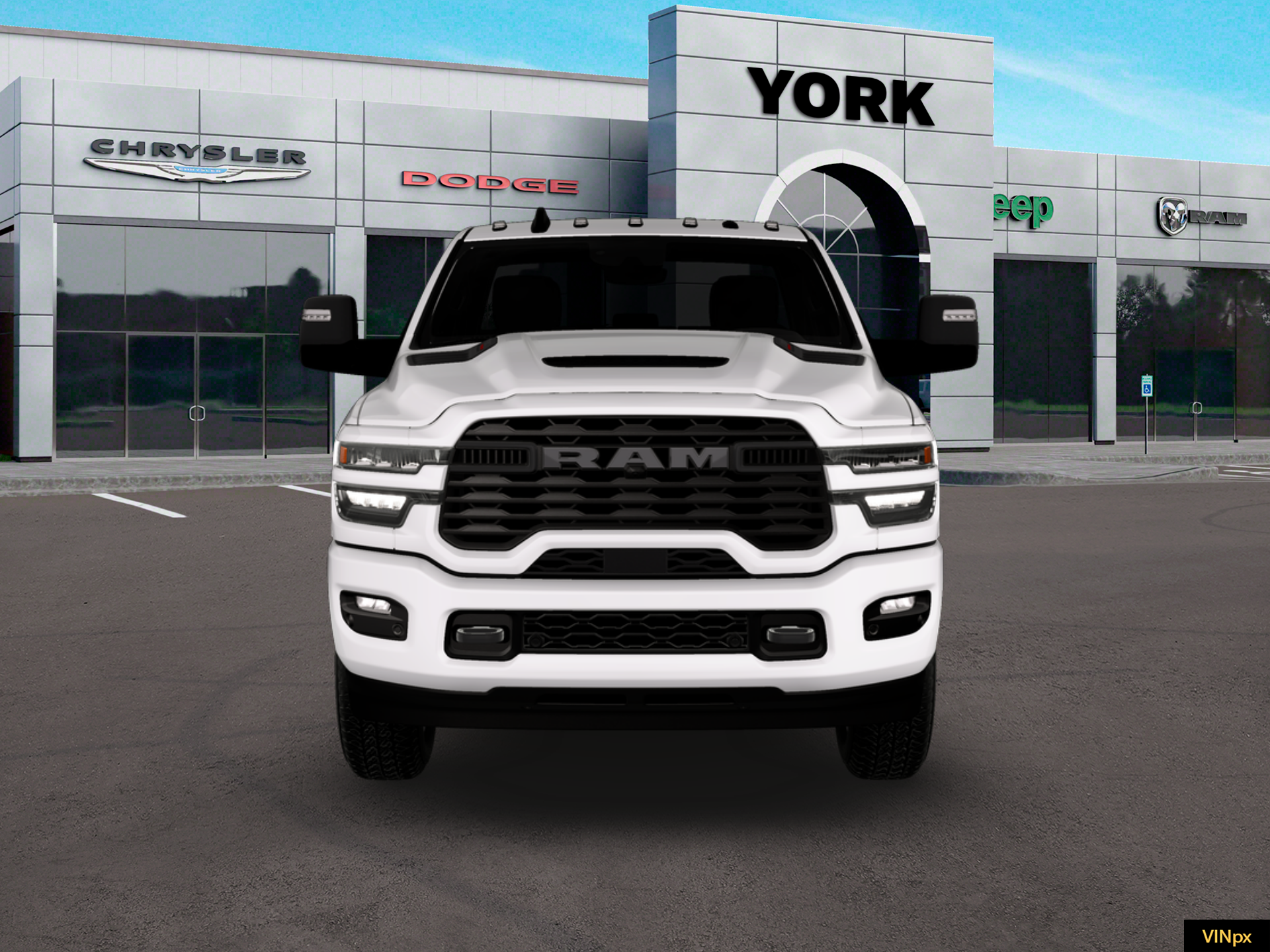 New 2026 Bright White Clear-Coat Exterior Paint RAM BIG HORN image 24