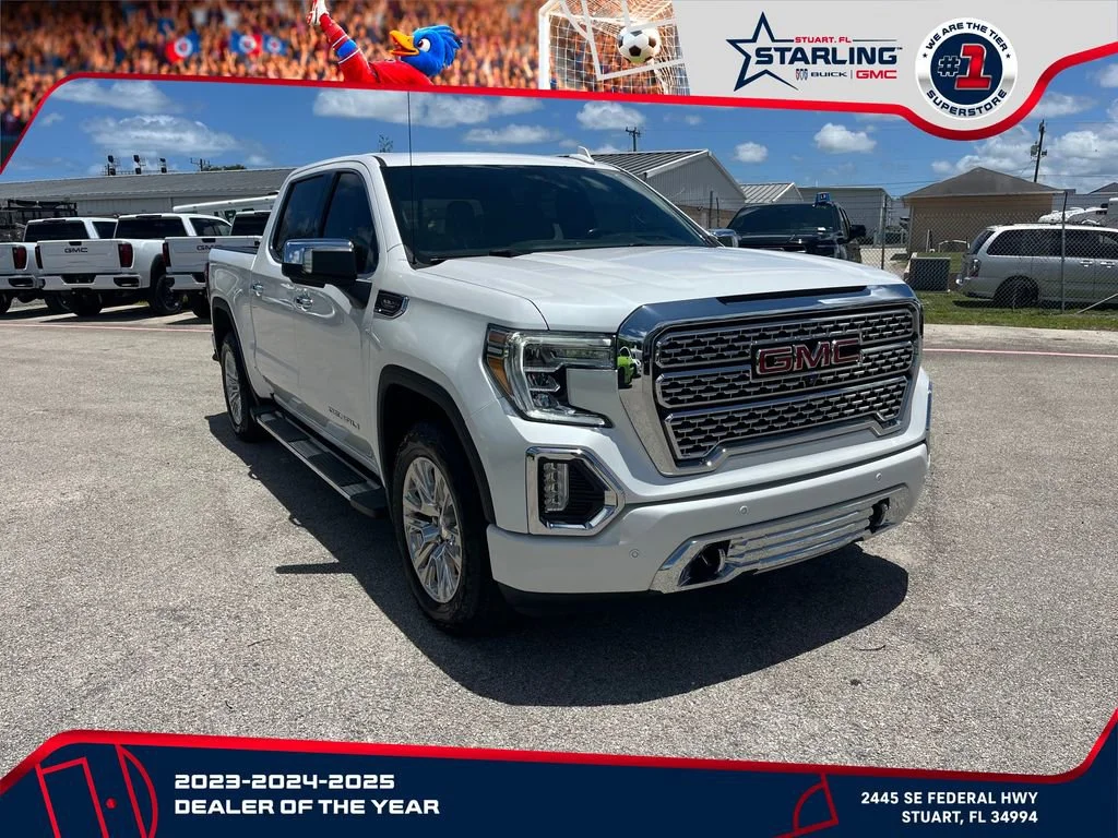 Used 2021 WHITE FROST TRICOAT GMC Denali image 3