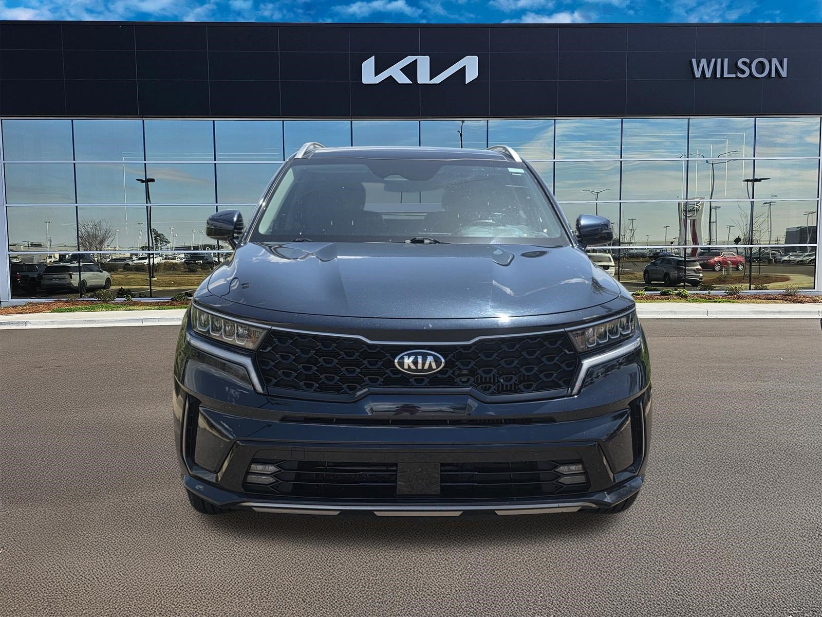 Used 2021 Gravity Blue Kia EX image 2