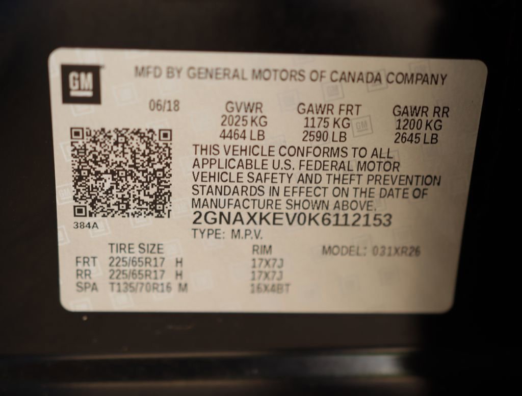 Used 2019 MOSAIC BLACK METALLIC Chevrolet LT image 34