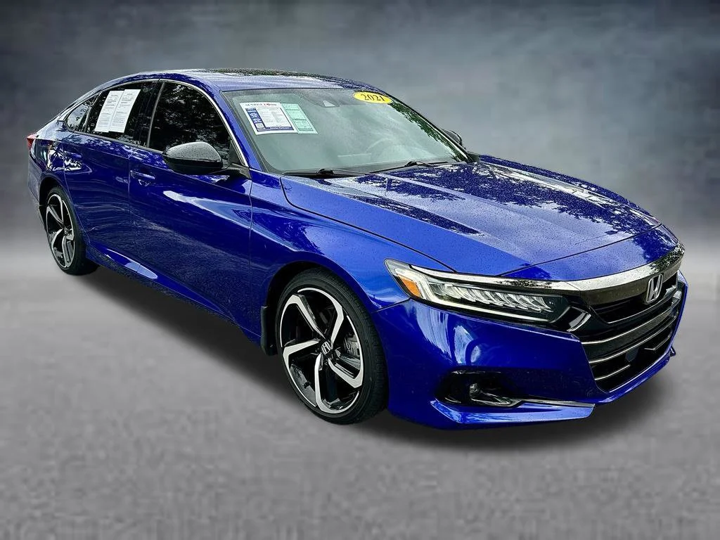 Certified Used 2021 Blue Honda Sport 2.0T image 3