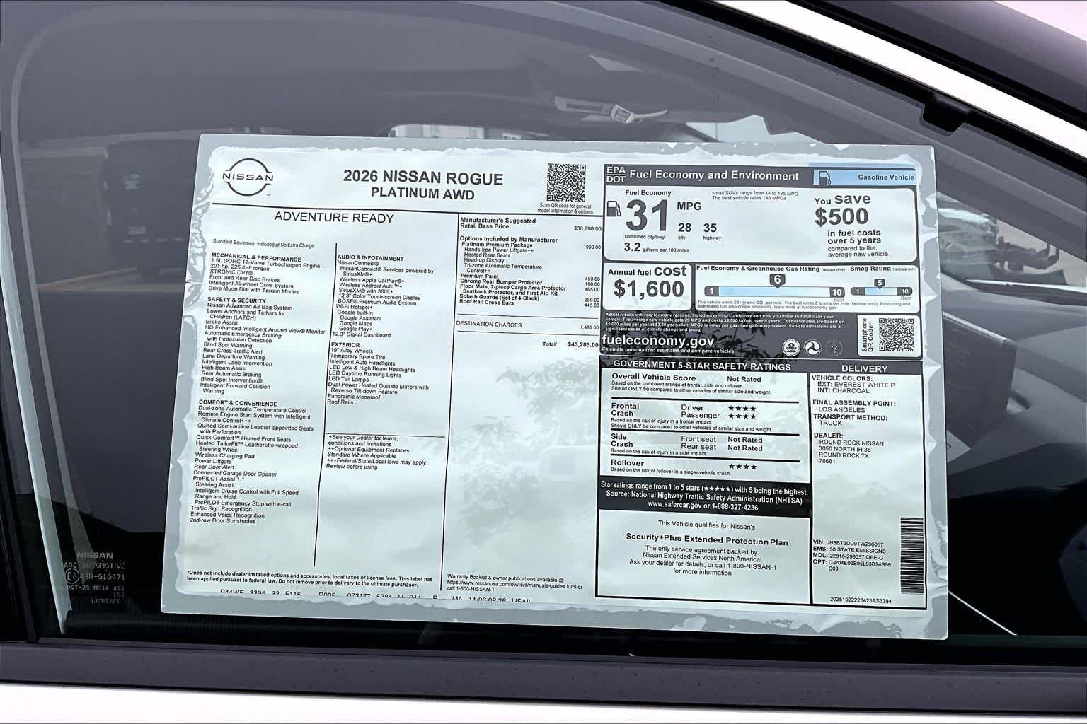 New 2026 Everest White Pearl TriCoat Nissan Platinum image 19